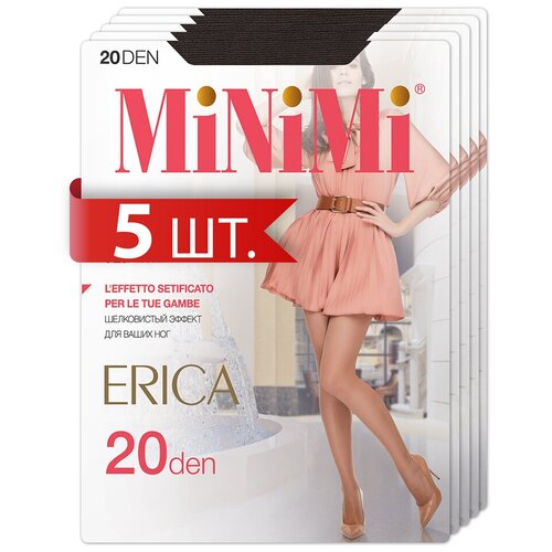 фото Колготки minimi erica, 20 den, 5 шт., серый