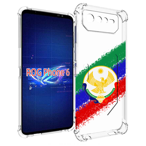 Чехол MyPads герб флаг Дагестана для Asus ROG Phone 6 задняя-панель-накладка-бампер