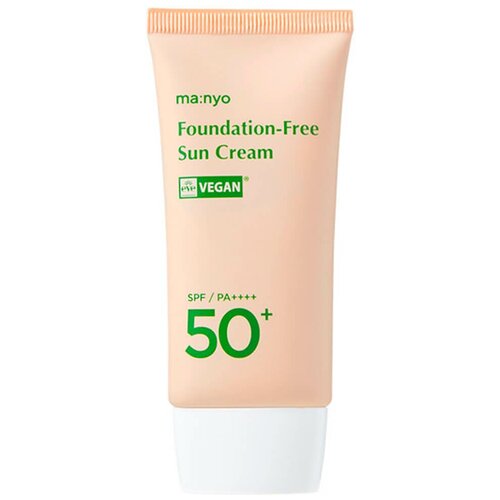 Manyo Тонирующий солнцезащитный крем на физических фильтрах Foundation-Free Sun Cream SPF50+ PA++++, 50 мл