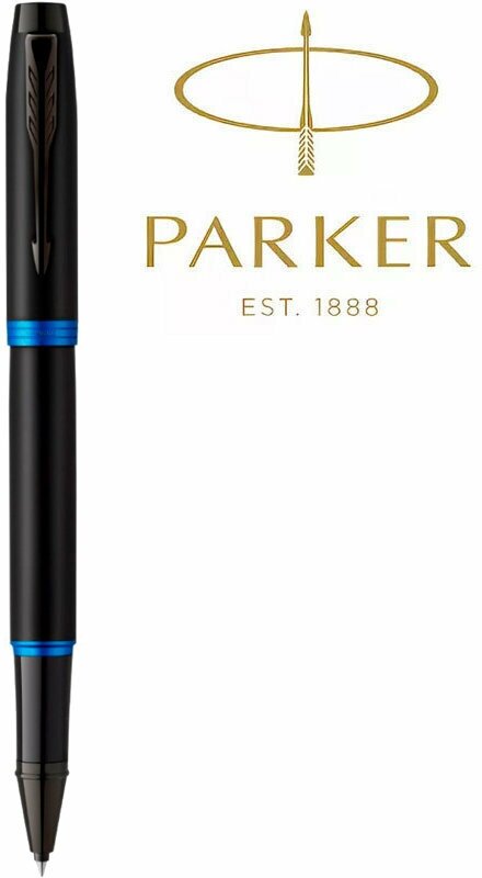 Ручка-роллер Professionals Marine Blue Black Trim, черная PARKER - фото №10