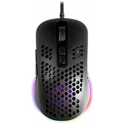 Мышь проводная игровая DEFENDER Shepard GM-620L USB 6 кнопок 1 колесо-кнопка оптическая чёрная 52620 513685 113000₽