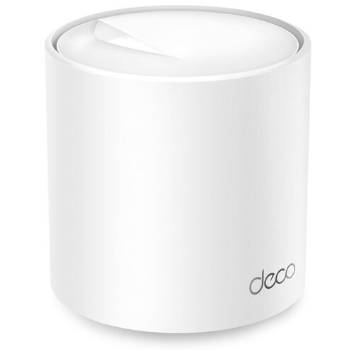 Бесшовный Mesh роутер TP-Link Deco X50(1-Pack) AX3000 10/100/1000BASE-TX белый (упаковка: 1 штука) wi fi система tp link deco x50 1 pack 802 11ax 2402mbps 2 4 ггц 5 ггц 3xlan rj 45 белый