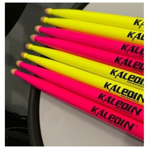 Палочки для барабана Kaledin Drumsticks 7KLHBYL5B 7klhbyl5b yellow 5b барабанные палочки граб флуоресцентные желтые kaledin drumsticks