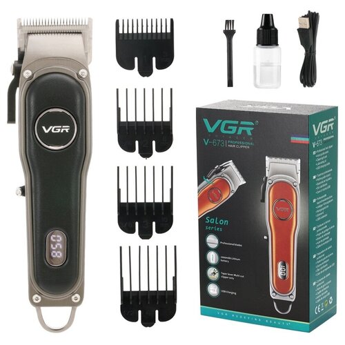 Профессиональная машинка для стрижки волос бороды и усов MARKA V0673 Подарок на День Рождения черный 209000₽