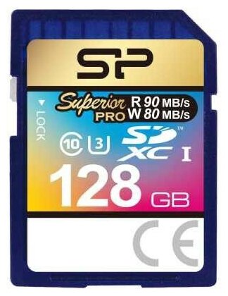 Карта памяти 128Gb SD Silicon Power Superior Pro (SP128GBSDXCU3V10)