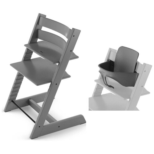 Стульчик Stokke Tripp Trapp Grey (с держателем)