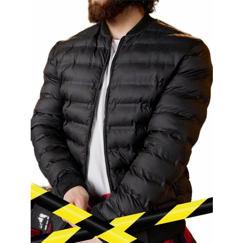 Бомбер , размер 54, черный куртка modress демисезонная средней длины силуэт прямой карманы без капюшона размер 50 бежевый