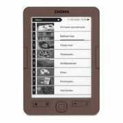 Электронная книга Digma E60C, 6", коричневый