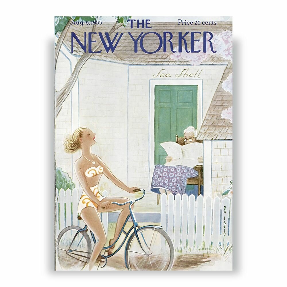 Постер от Арт-Плакат, обложка The New Yorker (Нью-Йоркер) от 6 августа 1955 года, 21 x 30 см в тубусе