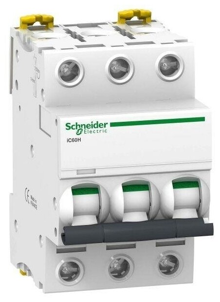 Schneider Electric Acti 9 iC60H Автоматический выключатель 3P 63A (B) A9F88363