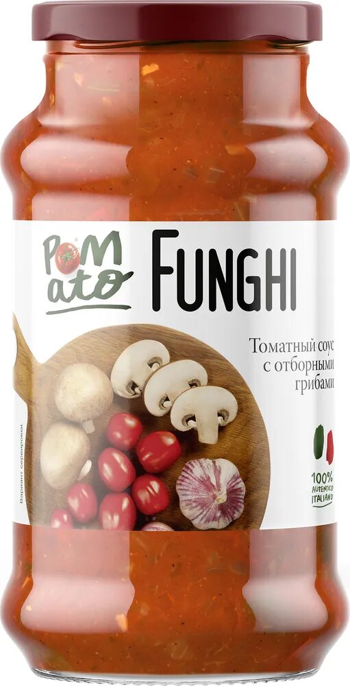 Соус томатный 350 г с отборными грибами Pomato, 1 шт