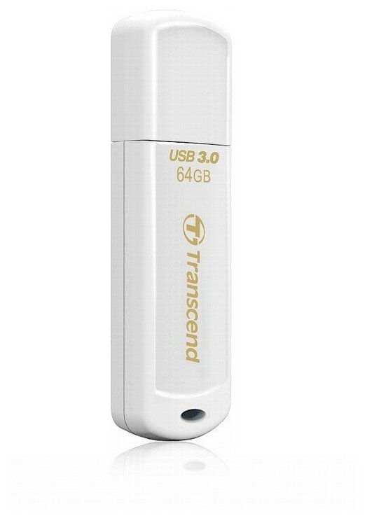 Накопитель USB 3.0 64Гб Transcend JetFlash 730, белый