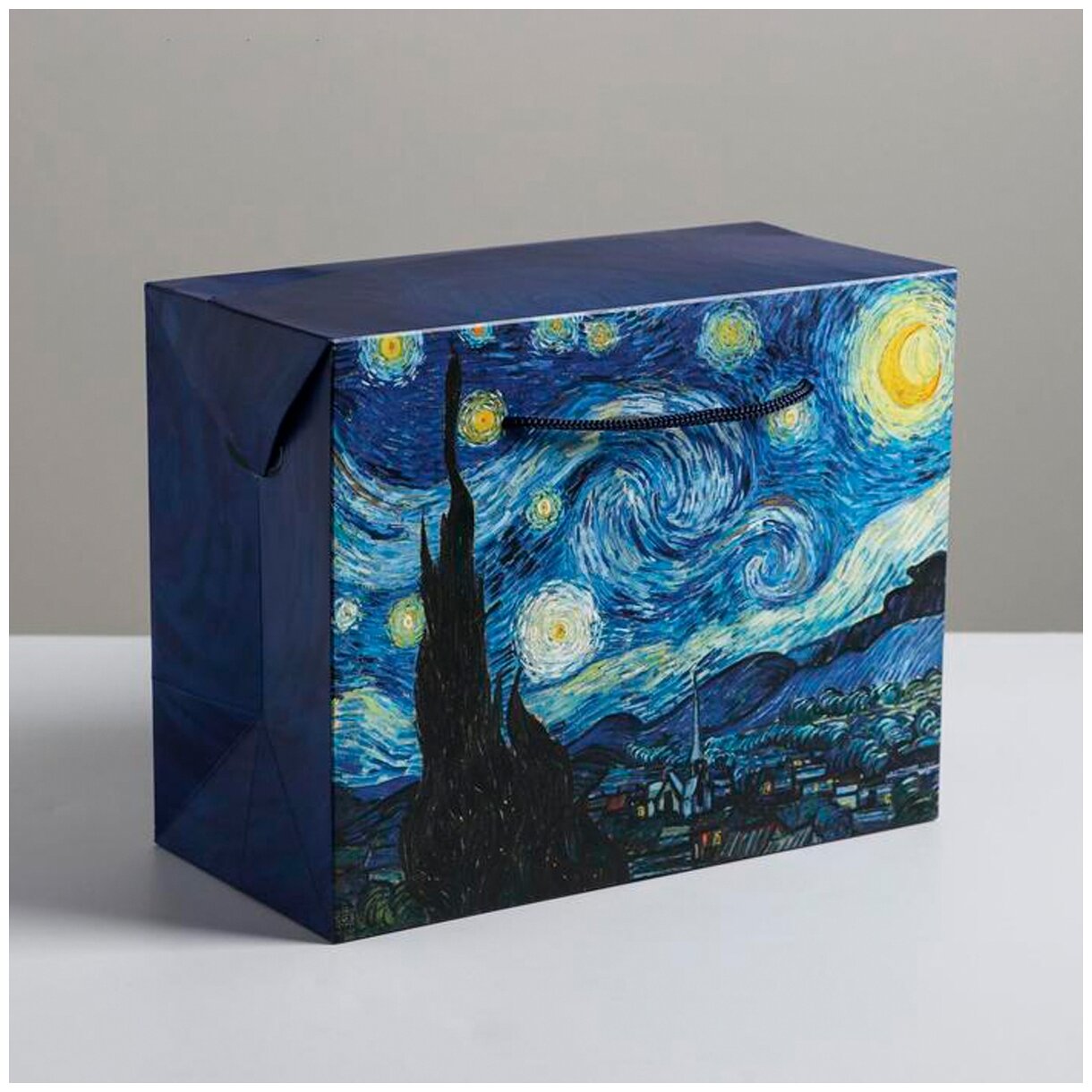 Пакет подарочный Дарите счастье Ван Гог 23 x 18 x 11 см