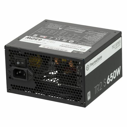 Блок питания Thermaltake TR2 S, 650Вт, 120мм, черный, retail [ps-trs-0650npcweu-2]