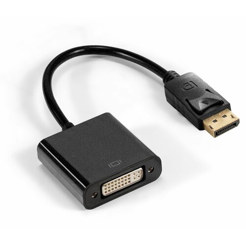 Кабель-переходник DisplayPort-DVI-D ExeGate EX-A-DPM-DVIF-0.15 (20M/29F, 0,15м, позолоченные контакты) EX294676RUS