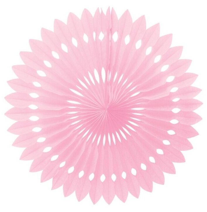 Бумажный фант декоративный Riota розовый, 40 см, 1 шт