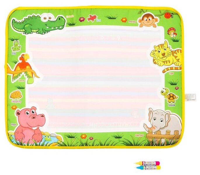 фото Сима-ленд Коврик для рисования водой Африка, 2 шт.