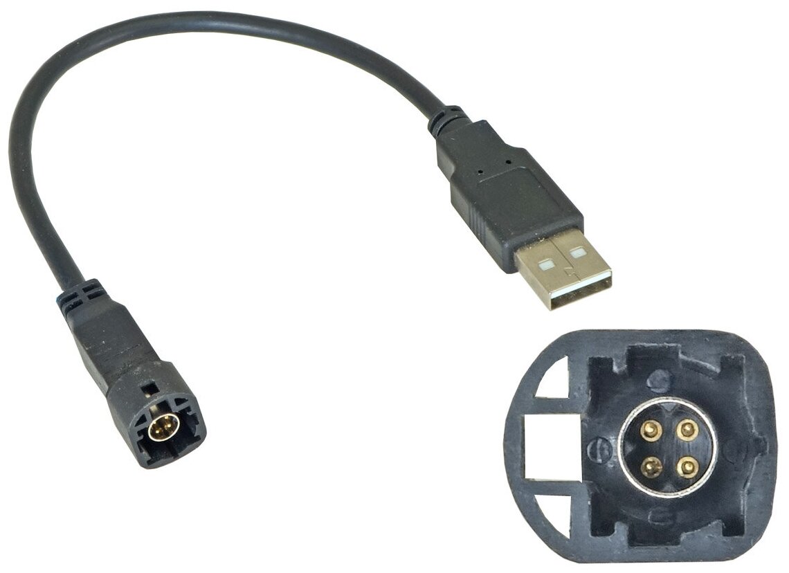 USB-переходник Incar USB VW-FC106 VW, SKODA (тип 1) для подключения к штатному разъему USB