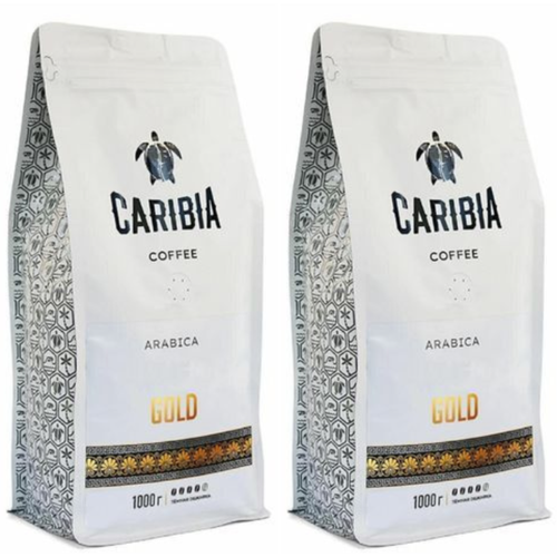 Кофе в зернах Карибия Голд 1 кг 2 штуки