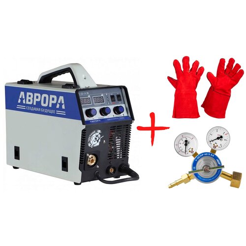 Сварочный аппарат инверторного типа Aurora Динамика 1600 Регулятор расхода газа и Краги 2370000₽