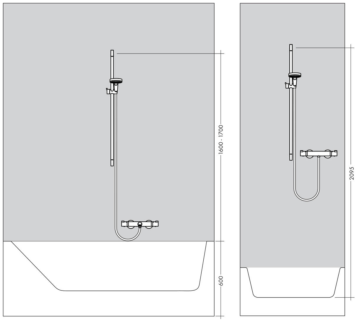 Аксессуар для смесителя Hansgrohe Fixfit 27454990 (шланговое подсоединение)