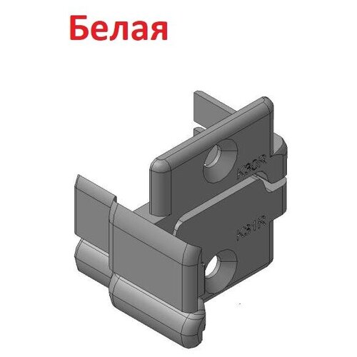 Заглушка нижняя, Ц-профиля, калитка (левое открытие), белая, K31LW - DoorHan