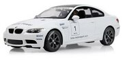 Машина р у 1:14 BMW M3 спортивная версия, цвет белый матовый, светящиеся фары 48000W