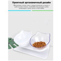 Миска для кошек, миска для собак, миска для кошек двойная, миска для животных, миска на подставке