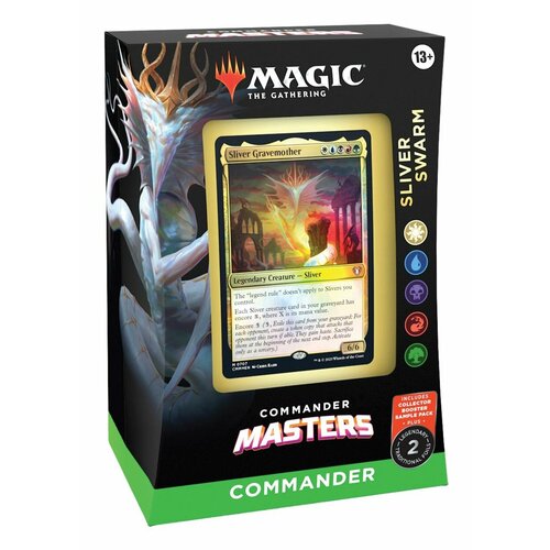 MTG: Командирская Колода Sliver Swarm Commander Masters mtg тематическая колода выпуска икория логово исполинов монстры кетрии