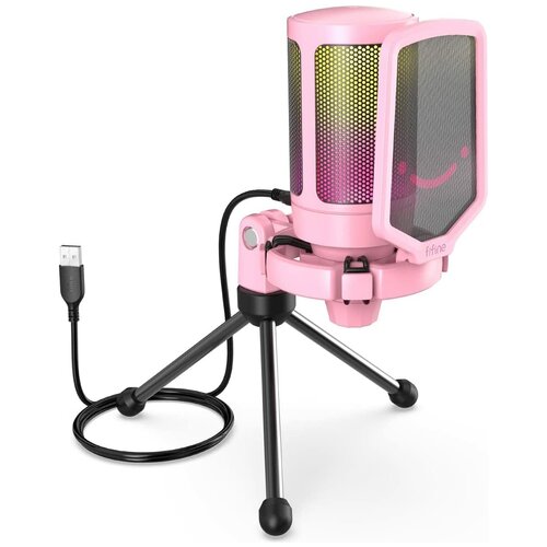 Конденсаторный USB-микрофон Fifine AmpliGame A6P Pink 399000₽