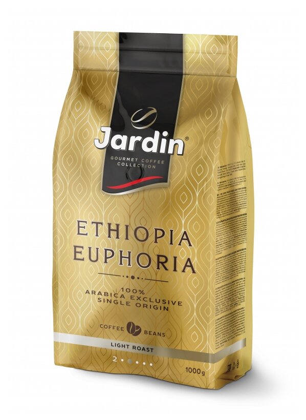 Jardin кофе зерновой Ethiopia Euphoria, светлая обжарка, 1000г. - фотография № 3
