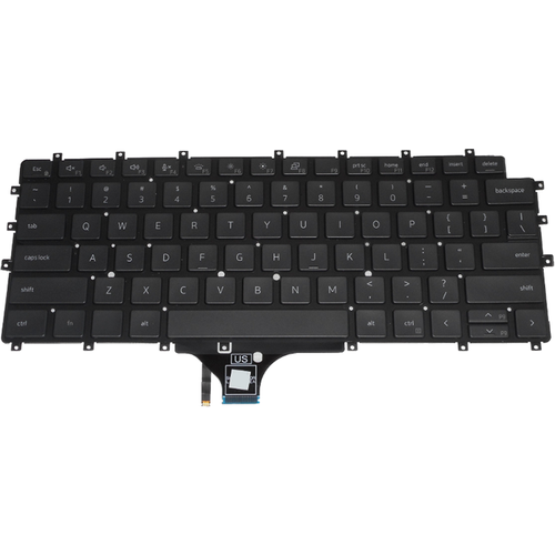 клавиатура для ноутбука dell latitude 7520 9510 9520 черная с подсветкой Клавиатура для ноутбука Dell Latitude 7520 9510 9520 черная с подсветкой