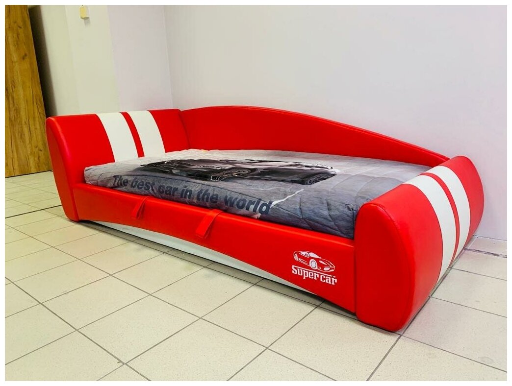 Кровать для подростка Формула 90х190см, цвет красный