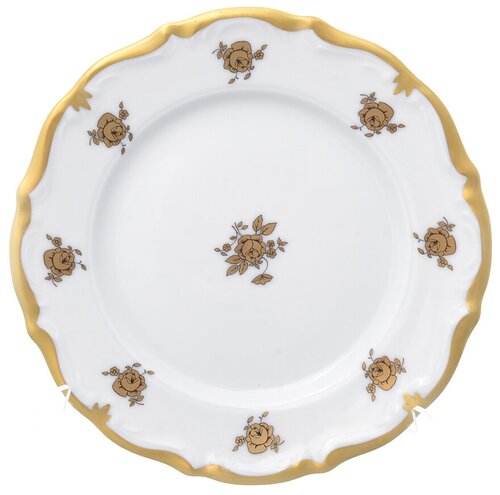 Набор тарелок Queens Crown Золотая роза 17 см (6шт)
