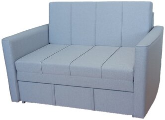 Диван-кровать StylChairs Сёма, ширина 140/144 см, обивка: ткань рогожка, цвет: светло-серый