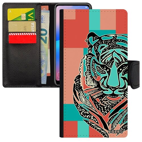 фото Красивый чехол книжка для смарфона // samsung galaxy s7 edge // "тигр" африка сибирь, utaupia, цветной