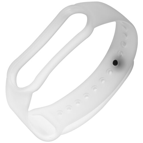 Aксессуар Ремешок Red Line для Xiaomi Mi Band 5 Silicone Transparent-White УТ000022691 ремешок red line для фитнес браслета xiaomi mi band 5 mi smart band 6 кожаный черный