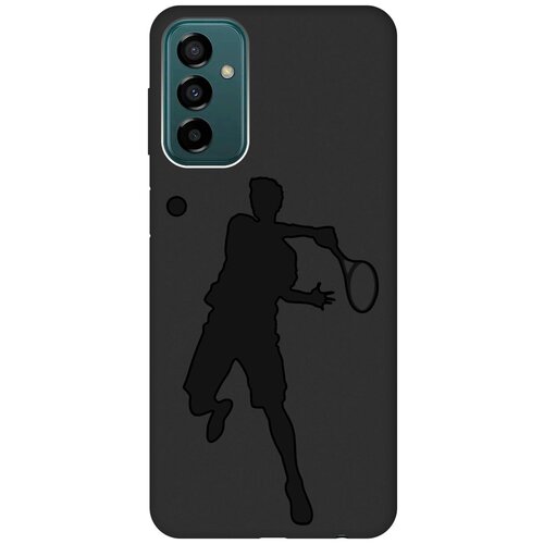 Матовый чехол Tennis для Samsung Galaxy M23 5G / Самсунг М23 5г с 3D эффектом черный матовый чехол e mc2 для samsung galaxy m23 5g самсунг м23 5г с 3d эффектом черный