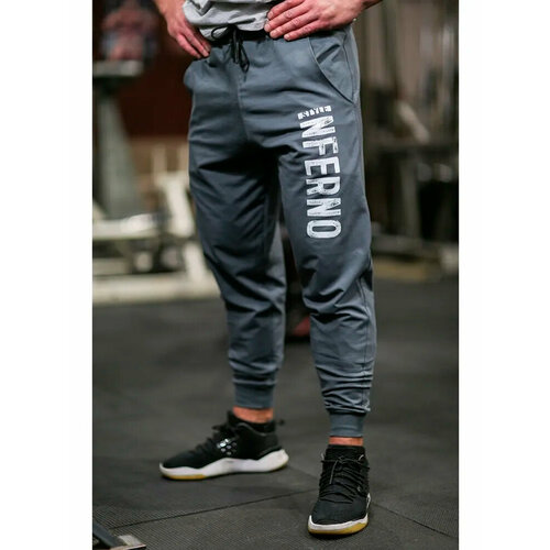 фото Брюки inferno style, размер s, серый