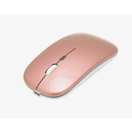 Ультратонкая беспроводная мышь для компьютера ноутбука пк и макбука Бесшумная мышка с встроенным аккумулятором 24 G 1600 DPI Rose 44700₽