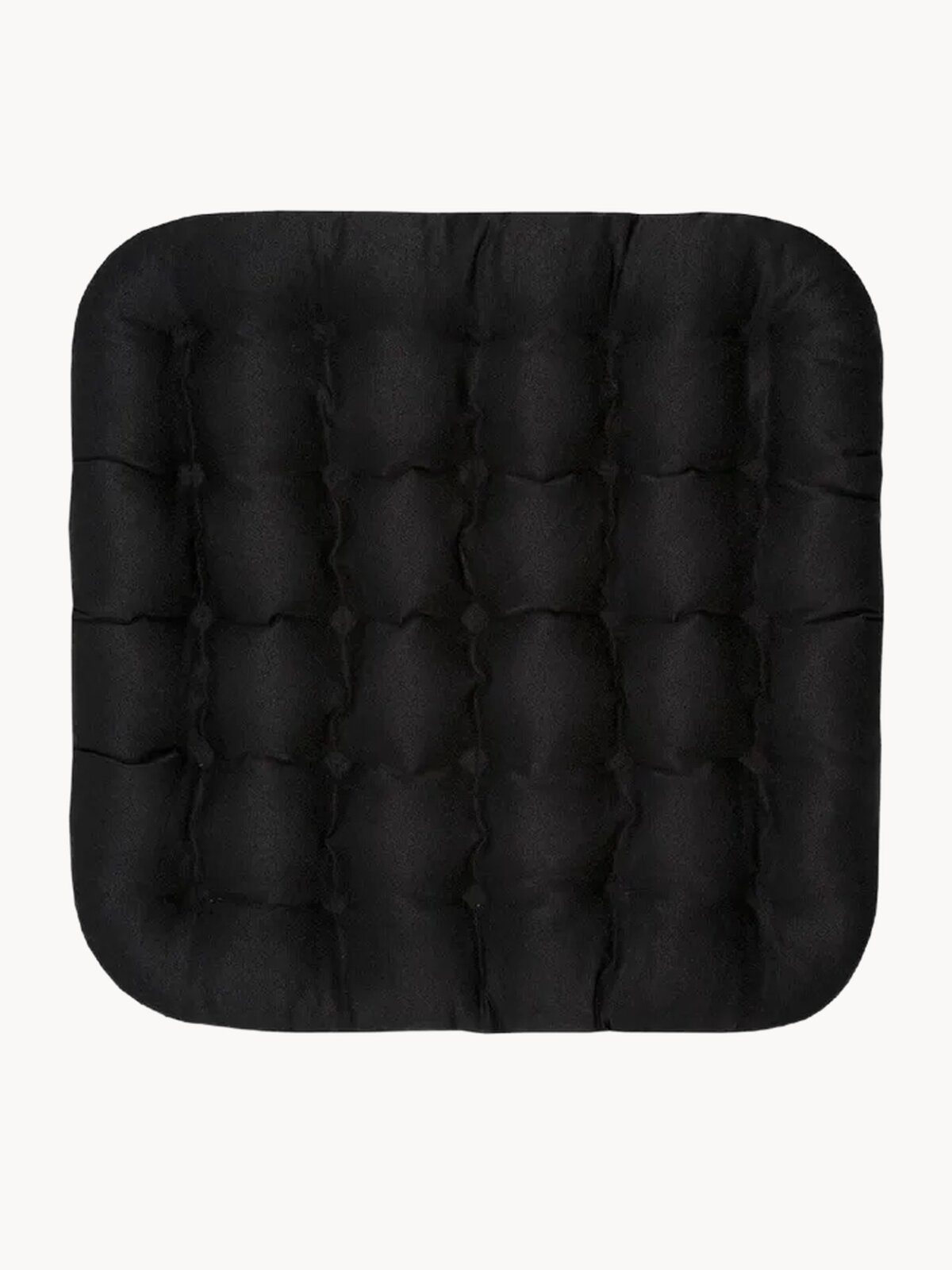 Набор подушек на стул BIO-TEXTILES "БИО" чёрные 40*40 (3 шт) с лузгой гречихи ортопедическая сидушка на сиденье