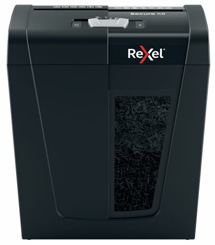 Rexel Шредер Rexel SECURE X8 EU черный (секр. P-4)/фрагменты/8лист./14лтр./скрепки/скобы — фото 15