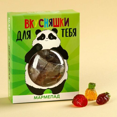 Мармелад «Вкусняшки», вкус: ананас, клубника, виноград, 100 г.