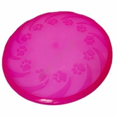 HOMEPET Игрушка для собак фрисби розовая, TPR , размер 22 см