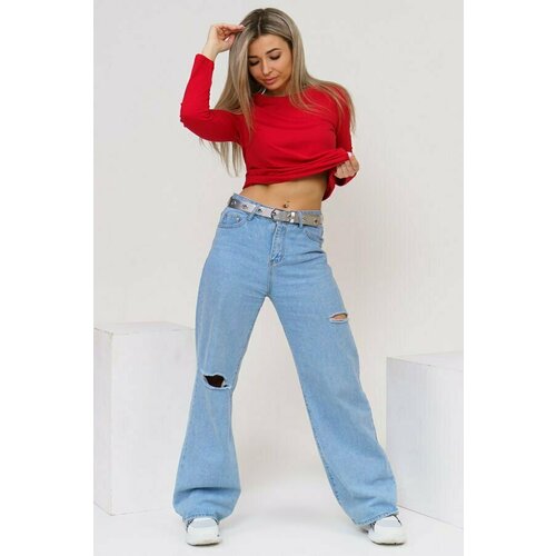 Лонгслив размер 52, красный