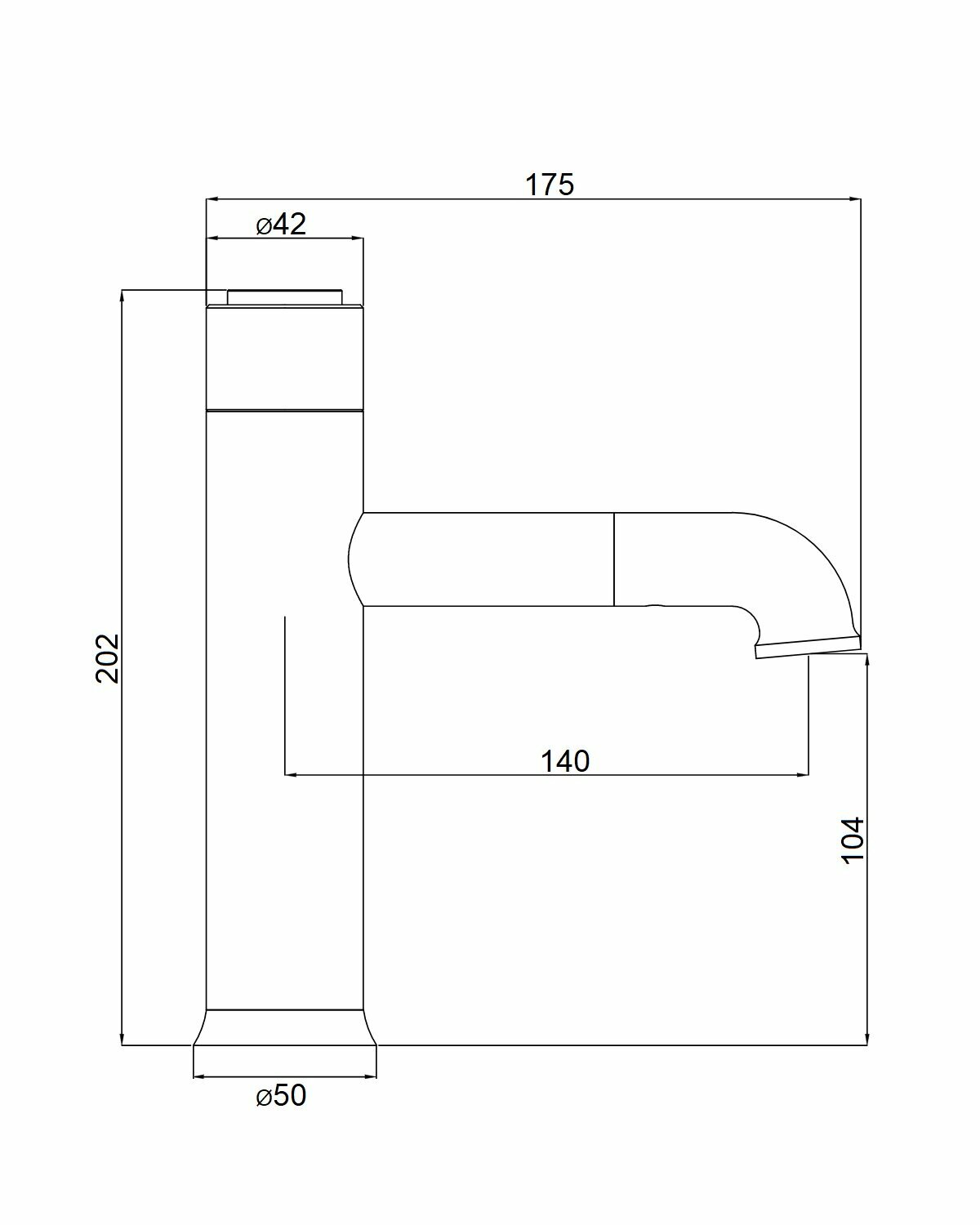 Смеситель для раковины, латунь, поворотный излив Orange PURE M02-021cr, хром - фотография № 10