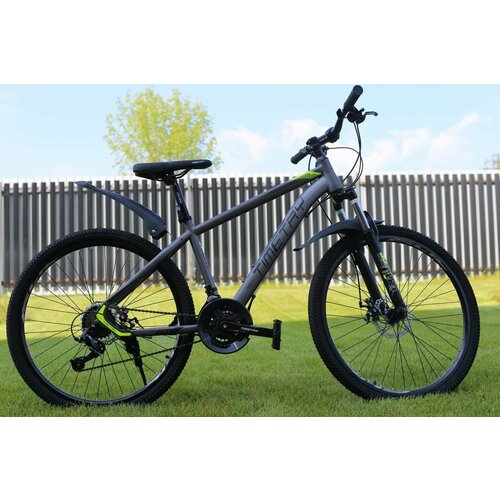 Велосипед Richiesto ТТ094 24s 26 горный стальная рама для активного отдыха Взрослый Подростковый серый с надписью 2338300₽