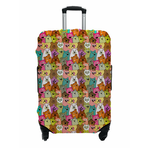 фото Чехол для чемодана marrengo, размер s, бежевый, коричневый