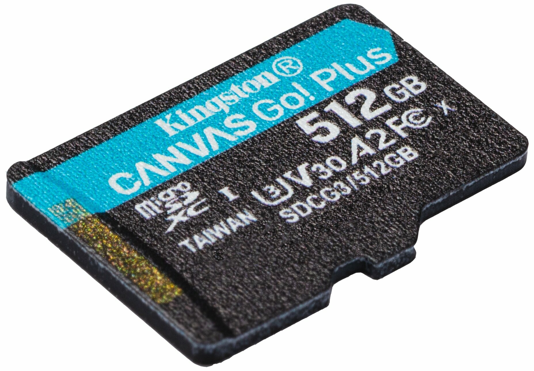 Флеш карта microSD 512GB Kingston microSDXC Class 10 UHS-I U3 V30 Canvas Go Plus 170MB/s