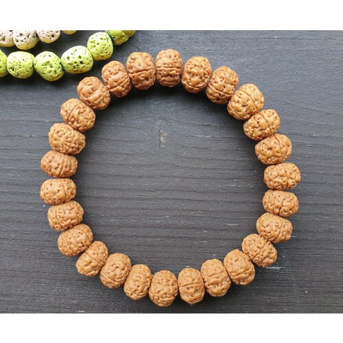 фото Браслет, размер 15 см, коричневый нет бренда